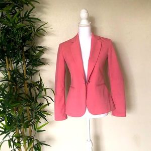 Pink single button blazer by Zara